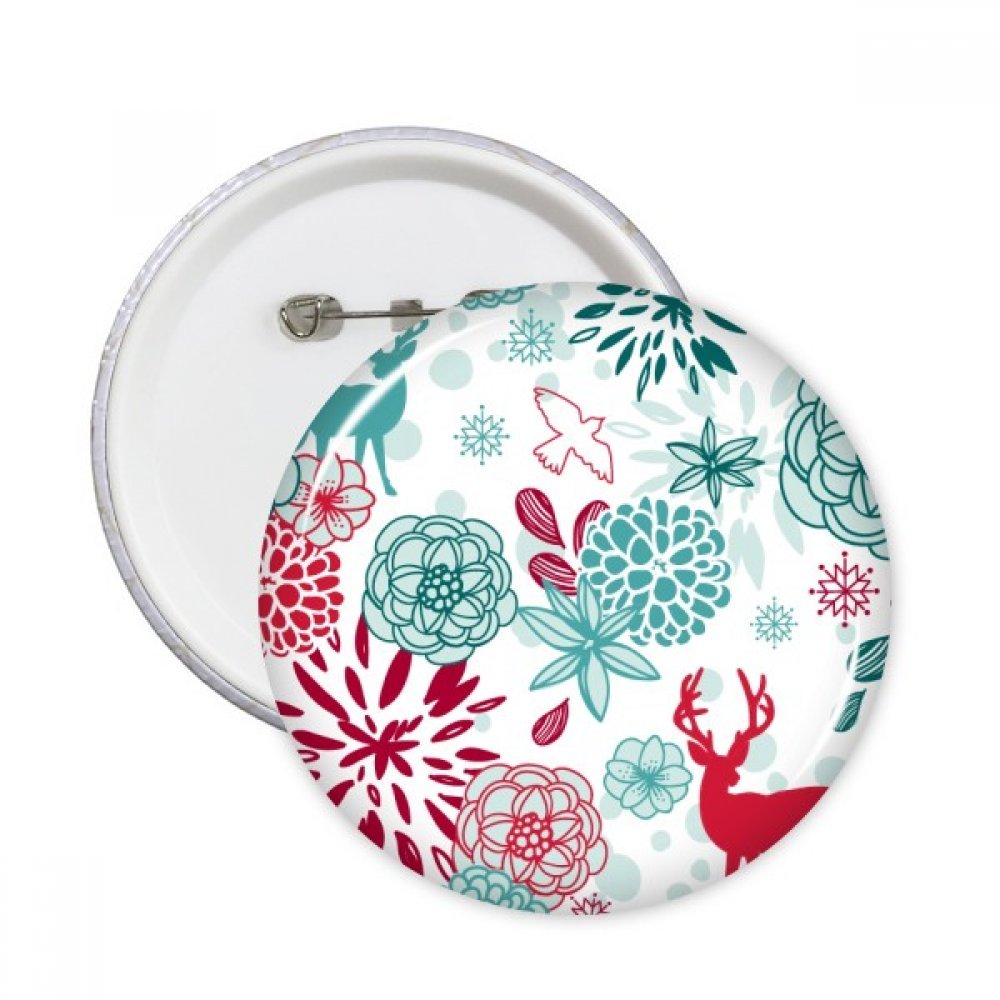 Pins cerf et fleurs de style badge décoratif XXL, idée cadeau créatif - 3