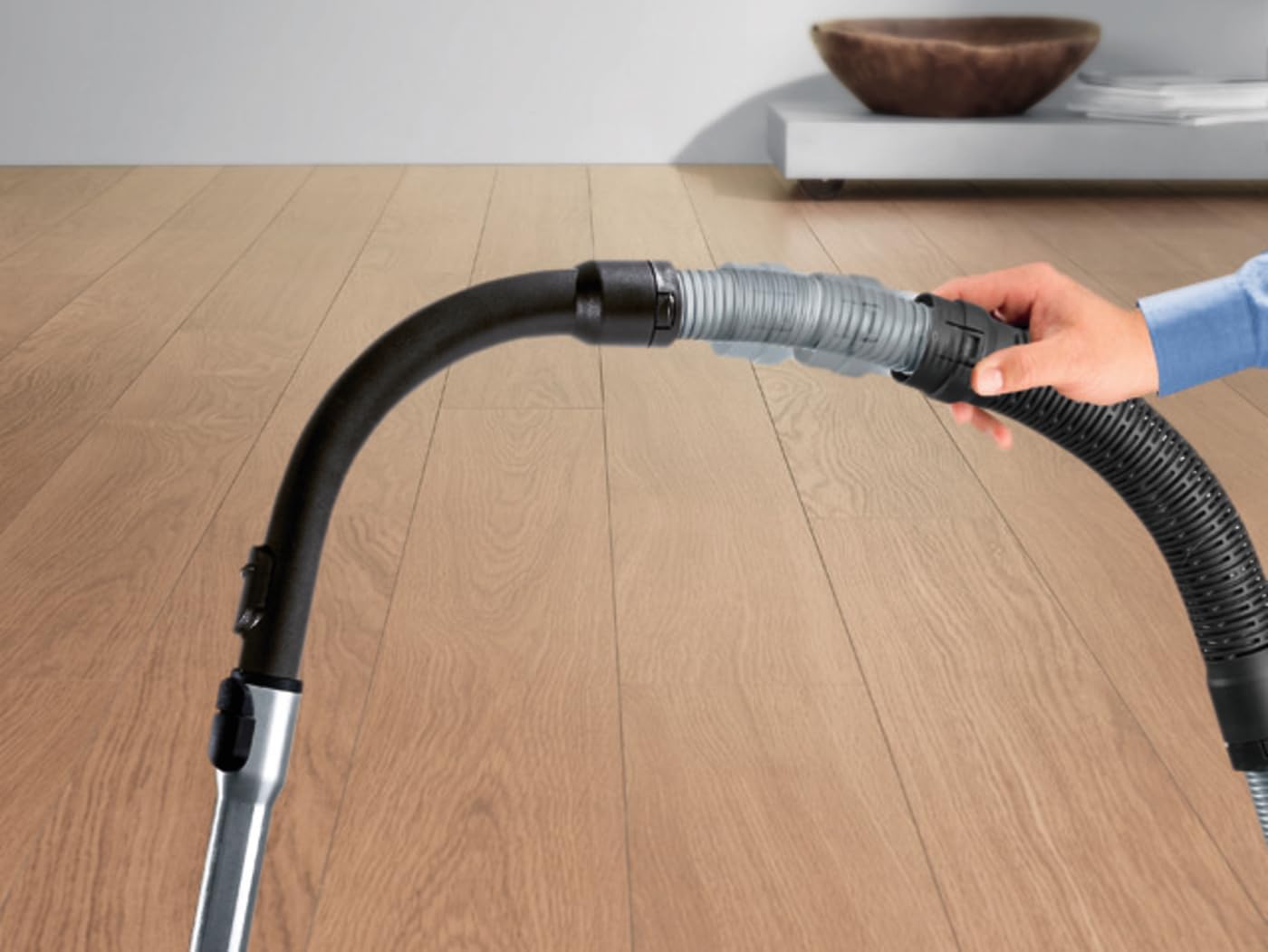 Miele Original SFS 10 Flexible Suction Hose Extension for Miele Vacuum Cleaners, Provides an Extra 4 ft. for Cleaning Hard-to-Reach Areas – 7252210