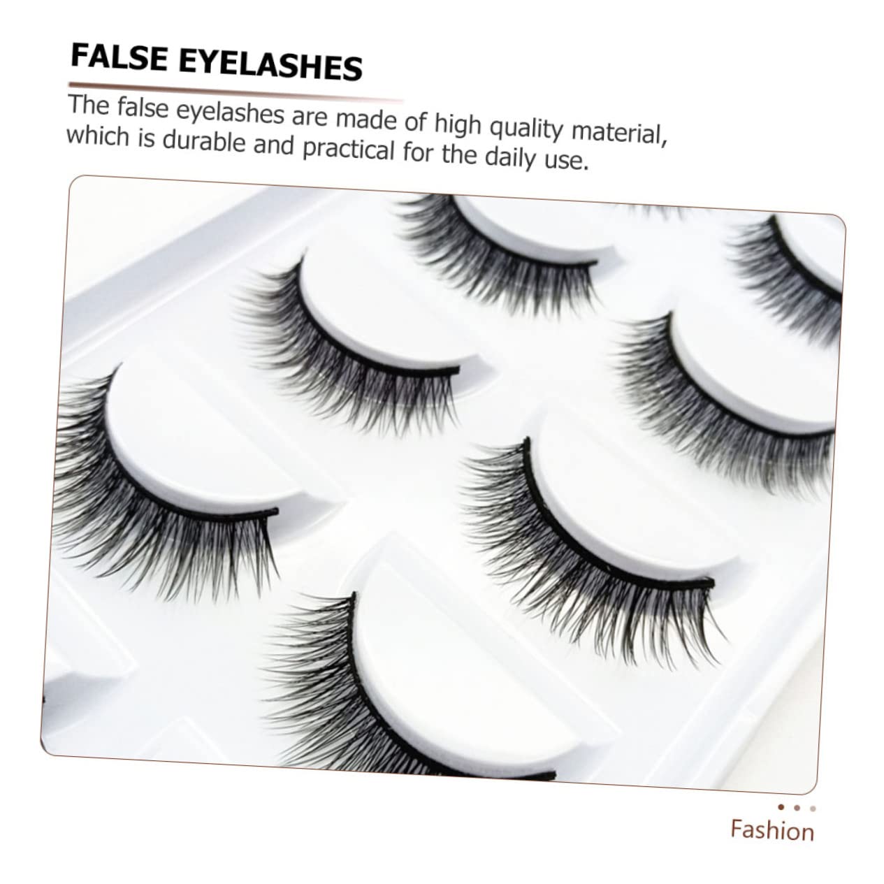 WOONEKY Faux Cils Naturels 10 Paires 3d Réalistes Souples pour Fille Maquillage Quotidien Usage Personnel