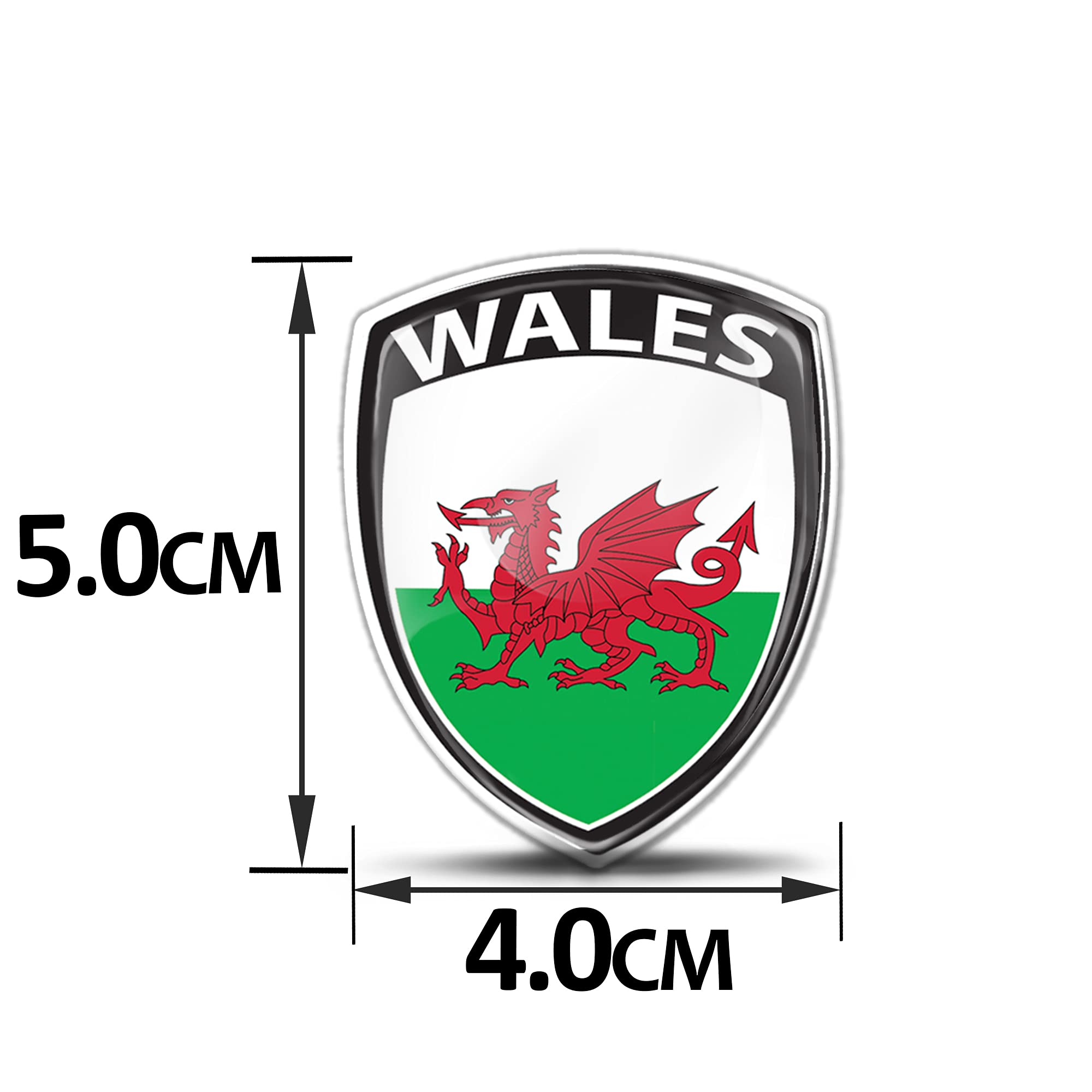 Adesivi 3D Bandiera Irlanda - 2 Pezzi, Per Auto, Moto E Bici, Resistenti Agli Agent Atmosferici - Foto 8