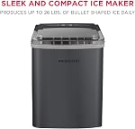 Frigidaire 26 Lbs per Day Portable Compact Maker, Ice Making Machine, Black Stainless, Medium