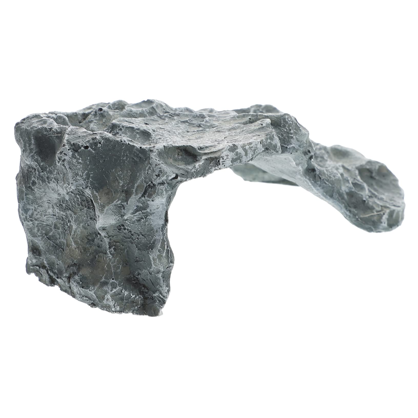 Toyvian Piattaforma di Basking in Resina per Tartarughe Acquatiche, Nascondiglio Naturale per Tartarughe di Terra, Riparo con Aspetto Pietra