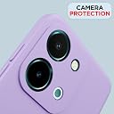 Pikkme Back Cover Camera Protection Shockproof Soft Matte Silicone Back Case for Vivo Y28 4G (Purple) gallery image