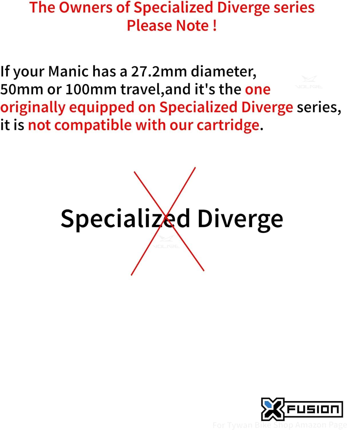 XFUSION Cartuccia Manic Dropper Post – 50/100/125/150/170/190/200 mm, adatta ai modelli 2017-2024, include adattatore di estensione (adatto a 100 mm-170 mm)