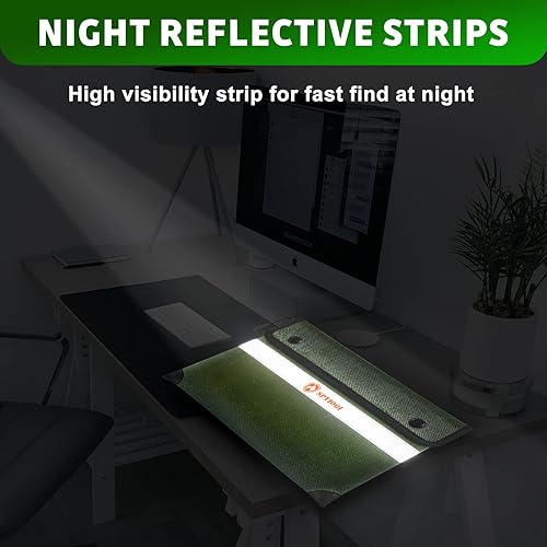 Miniatura 6 de Bolsa de documentos ignífuga mejorada de 5200 F  Aislamiento térmico, bolsa a prueba de fuego de agua con cremallera, 8 capas de materiales