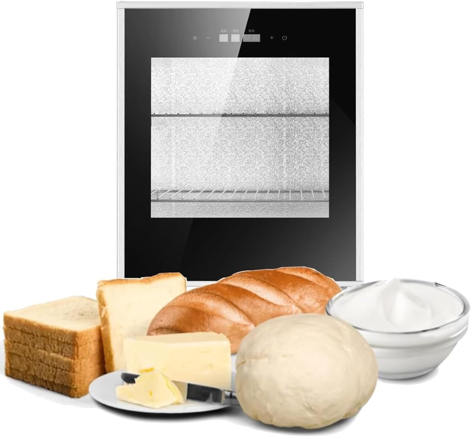 Electric Bread Dough Proofer Machine, 40L Removable Bread Proofing Box with Adjustable Temperature and 1min-24h Timing, Automatic Humidity Control, Fermentation Evenly