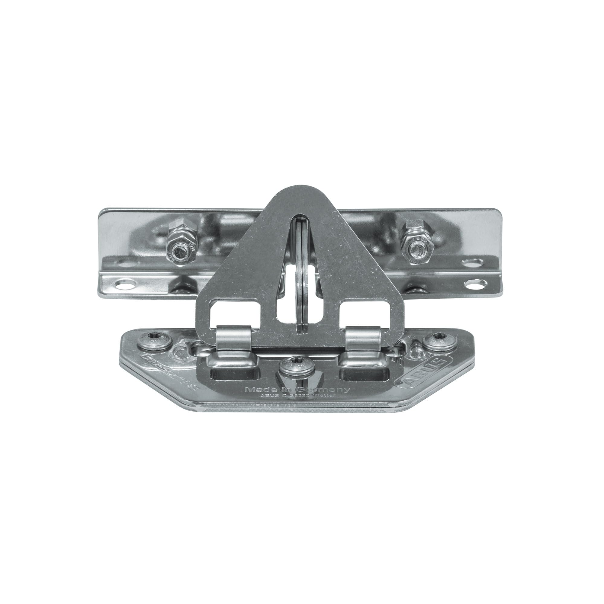 ABUS Padlock hasp 138/150 - padlock device - for retracting roller shutters and garage doors - ABUS security level 8 - silver