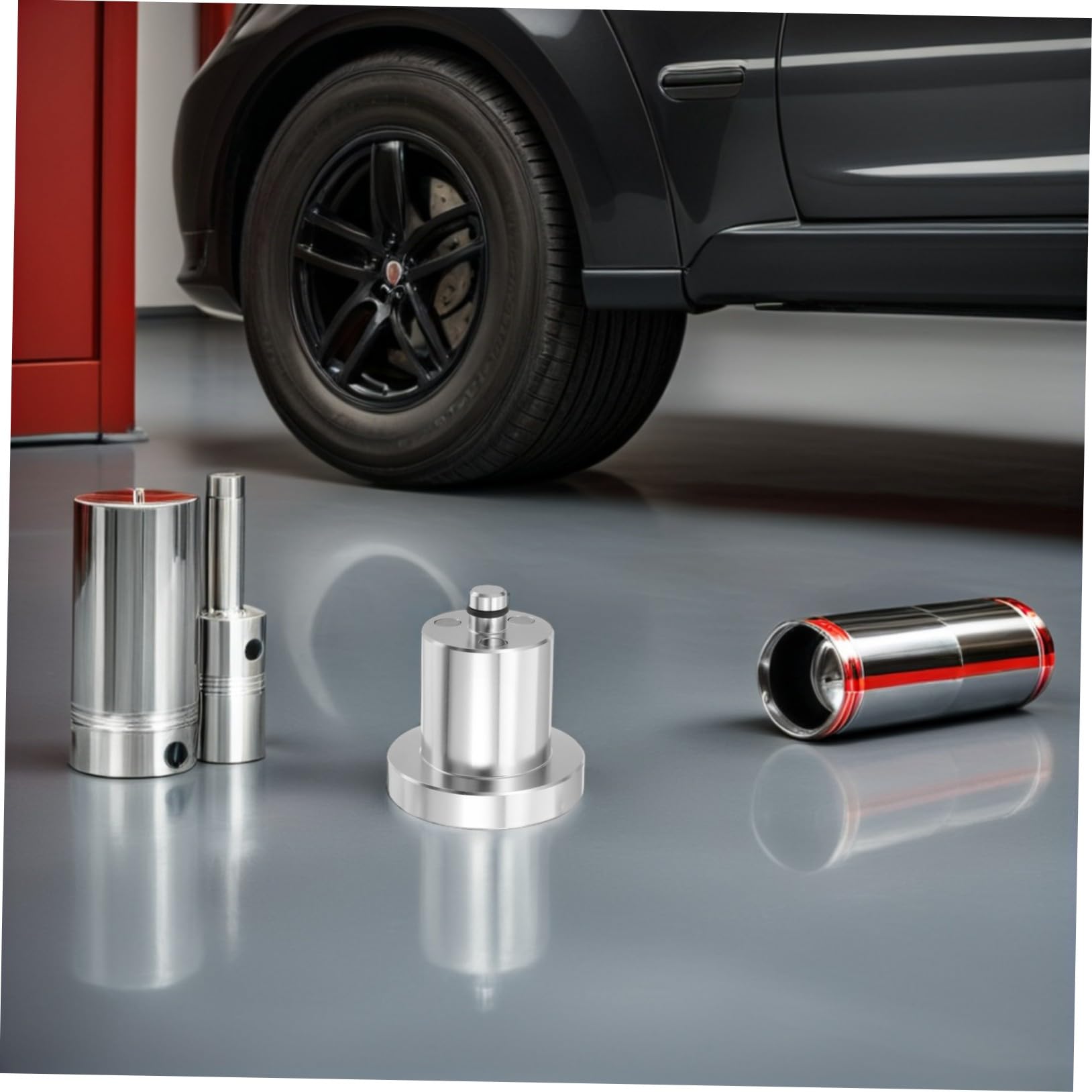 VALICLUD 4 Pièces Adaptateurs Aluminium pour Cales de Levage Jack Pads Tampons Anti-vibration et Antidérapants pour Suv Voitures Électriques Entretien