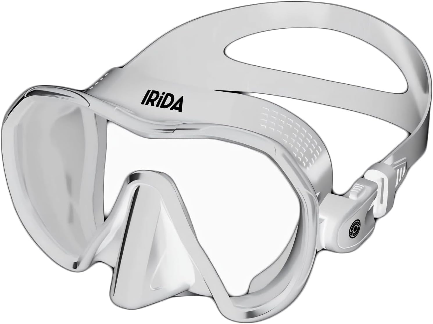 SpearPro Irida Dive Mask: Single-Lens Design, Low Volume, Tempered Glass, Silicone Skirt - Snorkeling, Scuba Diving, Spearfishing, Freediving, Water Sports
