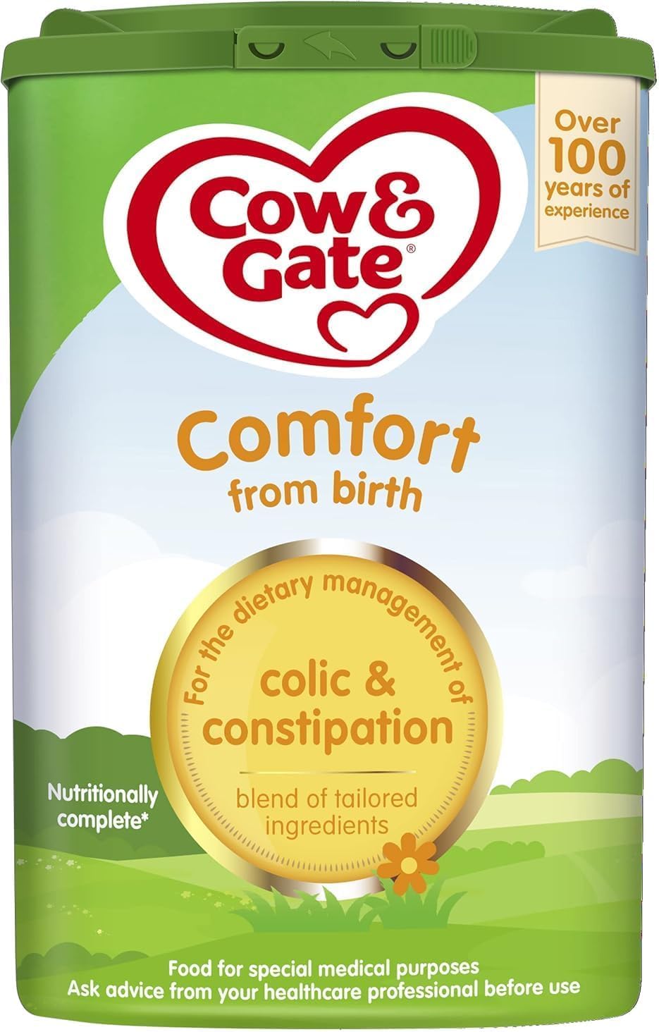 Cow & Gate Comfort Baby Milk Powder Formula, from Birth, 800 g