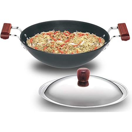 Futura Anodised Kadhai, 3.75L, Gray