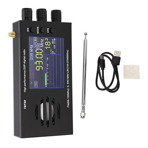 Miniatura 2 de Receptor de radio digital DSP con pantalla LCD, FM 65-108MHz SW MW LW, pantalla de 3.2 pulgadas, altavoz incorporado