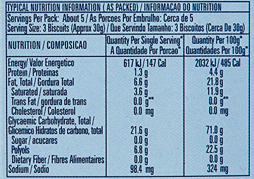 Image of Tiffany Sugar Free Orange Cream Sandwich Biscuits,162g | Healthy Snacks for Diebetic | Sweetened With Splenda (Pack of 2)