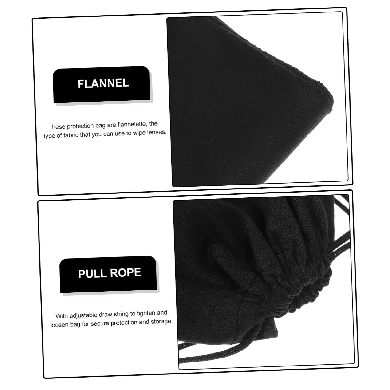 50pièces Pochette De pour De Ski Étui Microfibre pour De Soleil De Transport Pratique Et Dimensions