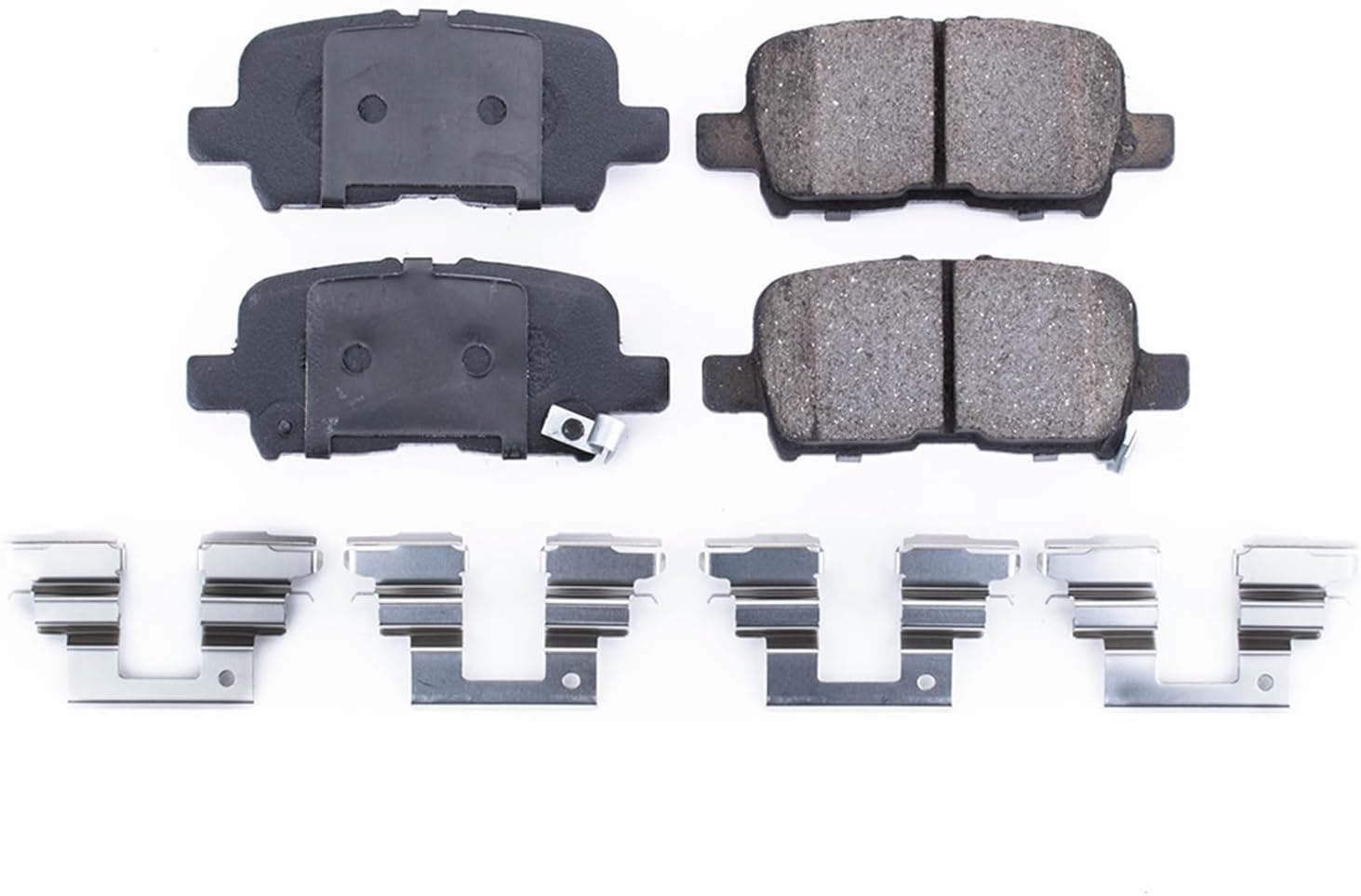 PowerStop Rear Brake Pads For Acura MDX 2001-06 |Honda Odyssey 2002-04 |Pilot 2003-08 - Z17 Ceramic Brake Pads With Installation Hardware, 17-865