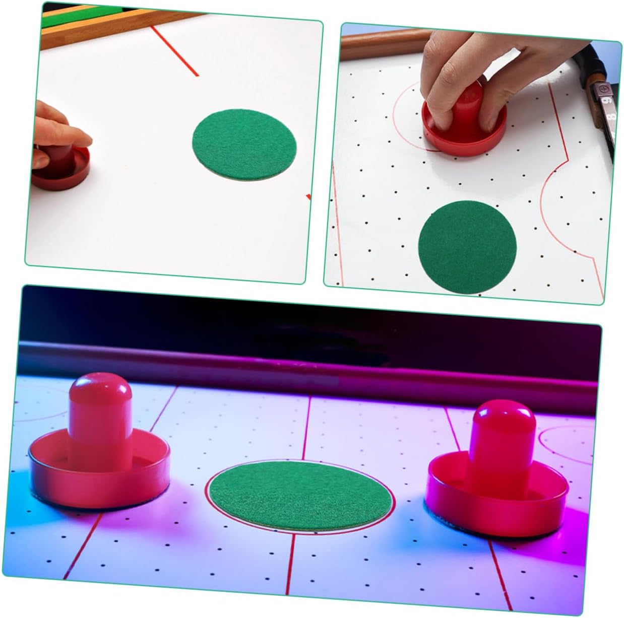 Hockey Table Accessories Hockey Cloth Parts Patch Table Pusher Pad Accessory Ice