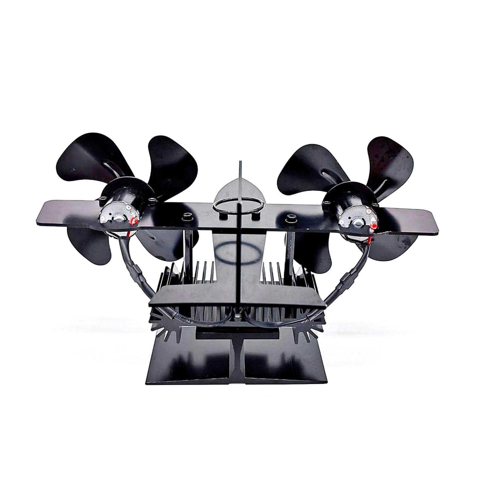 Ventilateur de cheminée double tête thermique pour supprimer les zones froides
