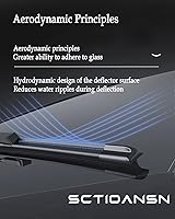 Vista 2 de Juego de 3 limpiaparabrisas para Ford Escape 2008, 2009, 2010, 2011, 2012, repuesto de equipo original, 20/20/12 pulgadas (juego de 3)