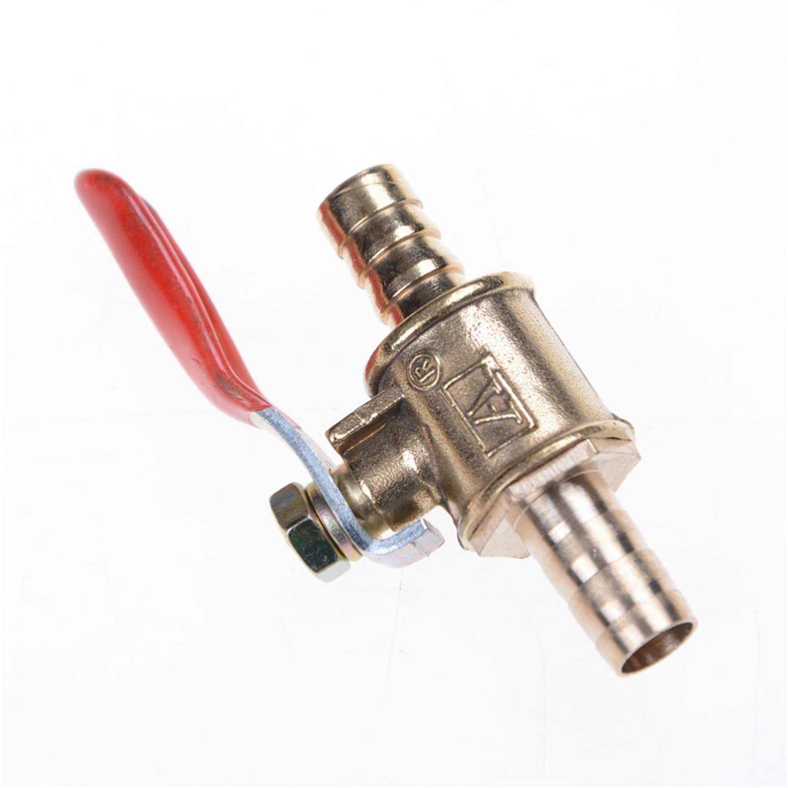 1/4 Wąż do węża 6 mm-10 mm Inline Mosiądz Woda Olej Powietrze Gaz Paliwo Linia odcinająca Zawór kulowy Złączki do węży 1 szt. (10 mm)