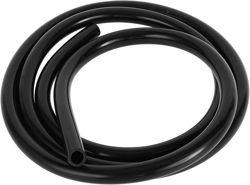 Mangueira de vácuo de silicone Partuto preta 10 mm x 2 mm, 43 PSI – 1 unidade com 1,83 m
