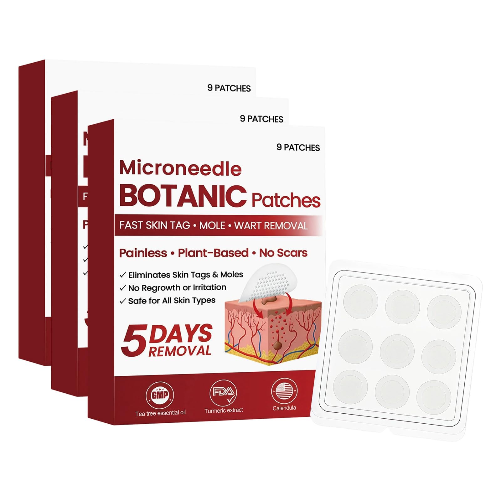 Aoseiens Microdart Patch Skin Care Patches Invisible and Practical Gentle Plasters for Daily Skin Care