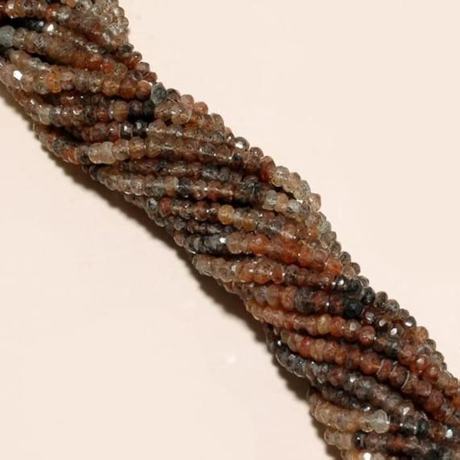 Quartz rutile perles rondelles 4-5mm pour créer un cadeau personnalisé