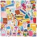 50 Pcs School Stickers Back to School Season Stickers Students Teacher Science Decorations for Scrapbook Laptop Water Bottles Waterproof Classroom DIY Craft Supplies (Back to School)