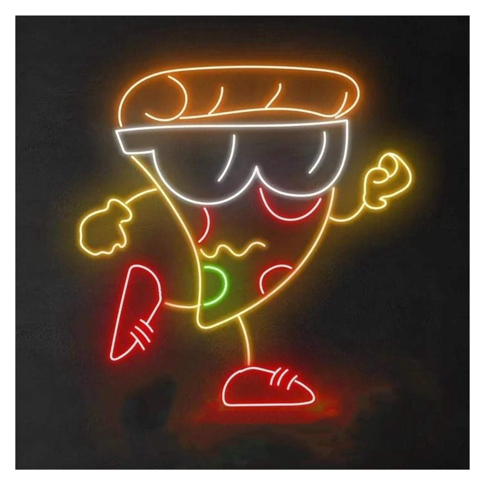 LEMST Signs Lamp Pizza Neon Sign Adjustable Brightness Light USB Powered for Restaurant Party Pizza Business Store Kitchen Wall Decor 38cmx27cm