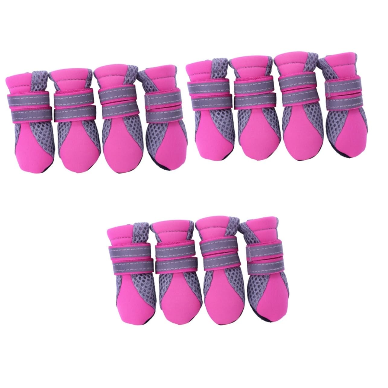 BESPORTBLE Botas Perro Nieve 3 Piezas Zapatos para Perros Dog Shoes Zapatos para Mascotas Botas para Perros Botas De Perro Rojo Bota Perro