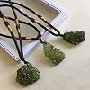 Natural Unique Crystal Green Gem Moldavite Meteorite Outer Space Aerolite Impact Glass Necklace Pendant Healing Stone Energy, SBOTTON-8571