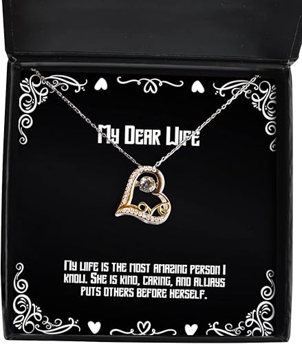 My wife is the most amazing person I know. She is kind, caring, and. Love Dancing Necklace, Wife Jewelry, Fancy Gifts For Wife, Birthday present