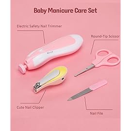 Baby Healthcare and Grooming Kit, Electric Safety Nail Trimmer Baby Nursery Kit, Newborn Care Kits with Hair Brush Comb for Newborn Infant Toddlers Baby Boys Girls Kids, Baby Shower Gifts