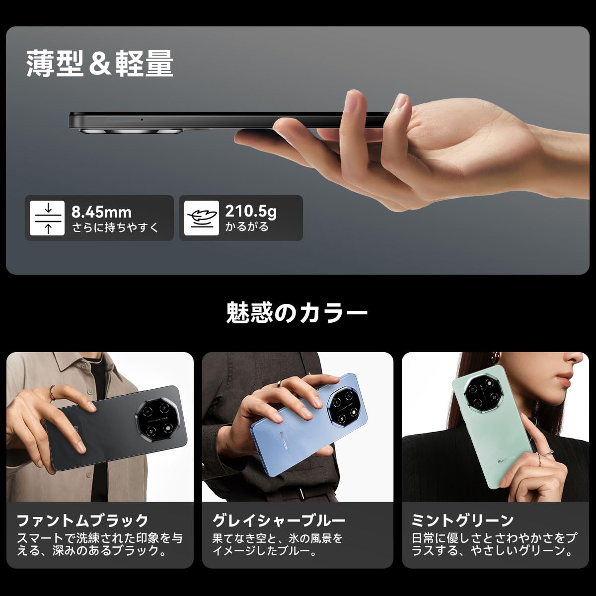 Amazon.co.jp: Blackview SHARK 6 5G Compatible Smartphone, Main