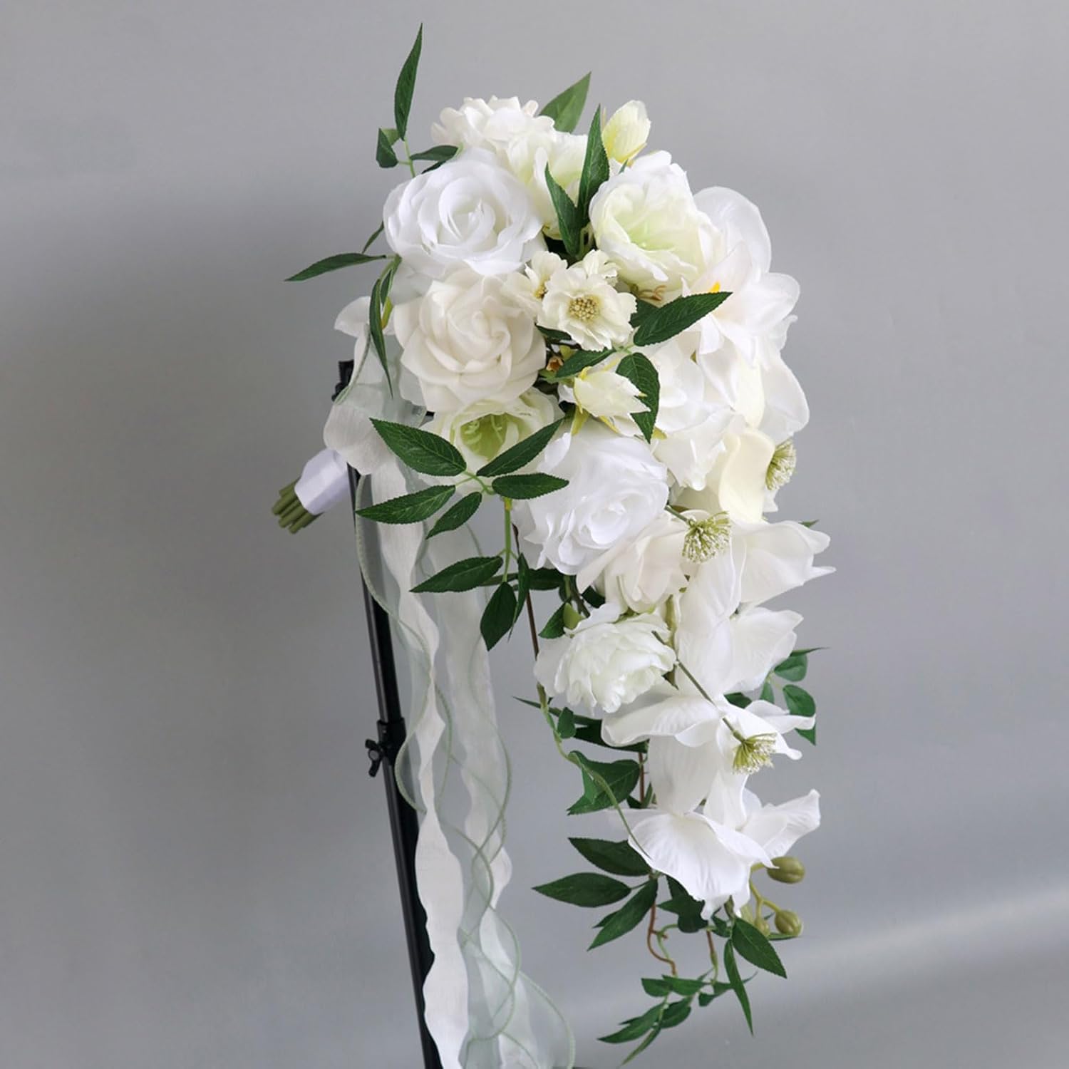 ブライドメイドブーケ 造花 コンボ ウェディングフラワー ウェディングブーケ ブライダル ホールド ローズ ブライドメイド用