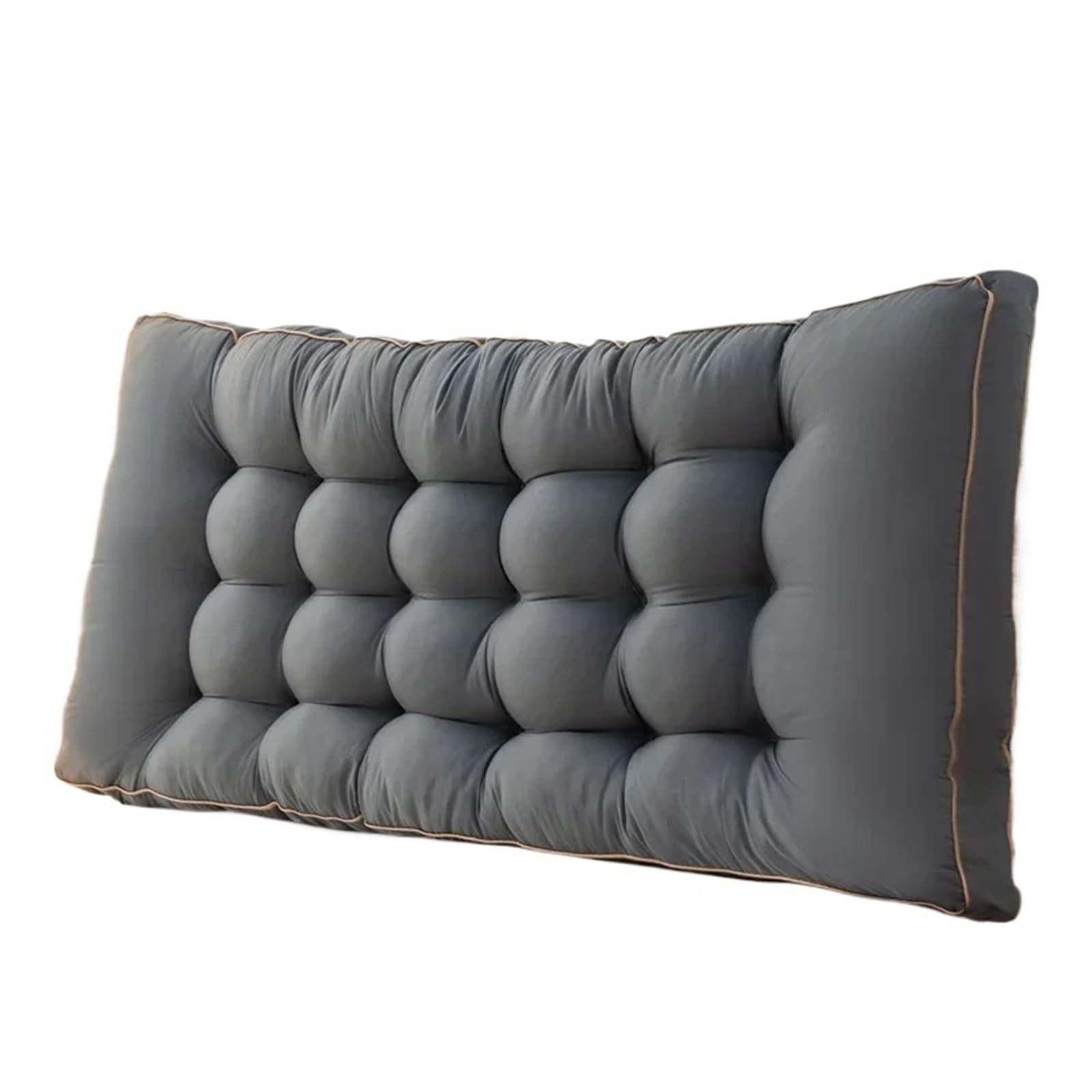 GMGQJST Headboard Pillow Large Headboard Pillow Lounge Sofa Cushion Bed Rest Reading Pillow Lounger TV Reading Lumbar Cushion Floor Cushion Home Decor(Black,90x60x10cm)