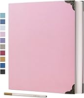 Vista 20 de Vienrose Álbum de fotos autoadhesivo de 40 páginas, tapa dura DIY, álbum de recortes con 3 anillas para niños, bodas, bebés, familia, púrpura