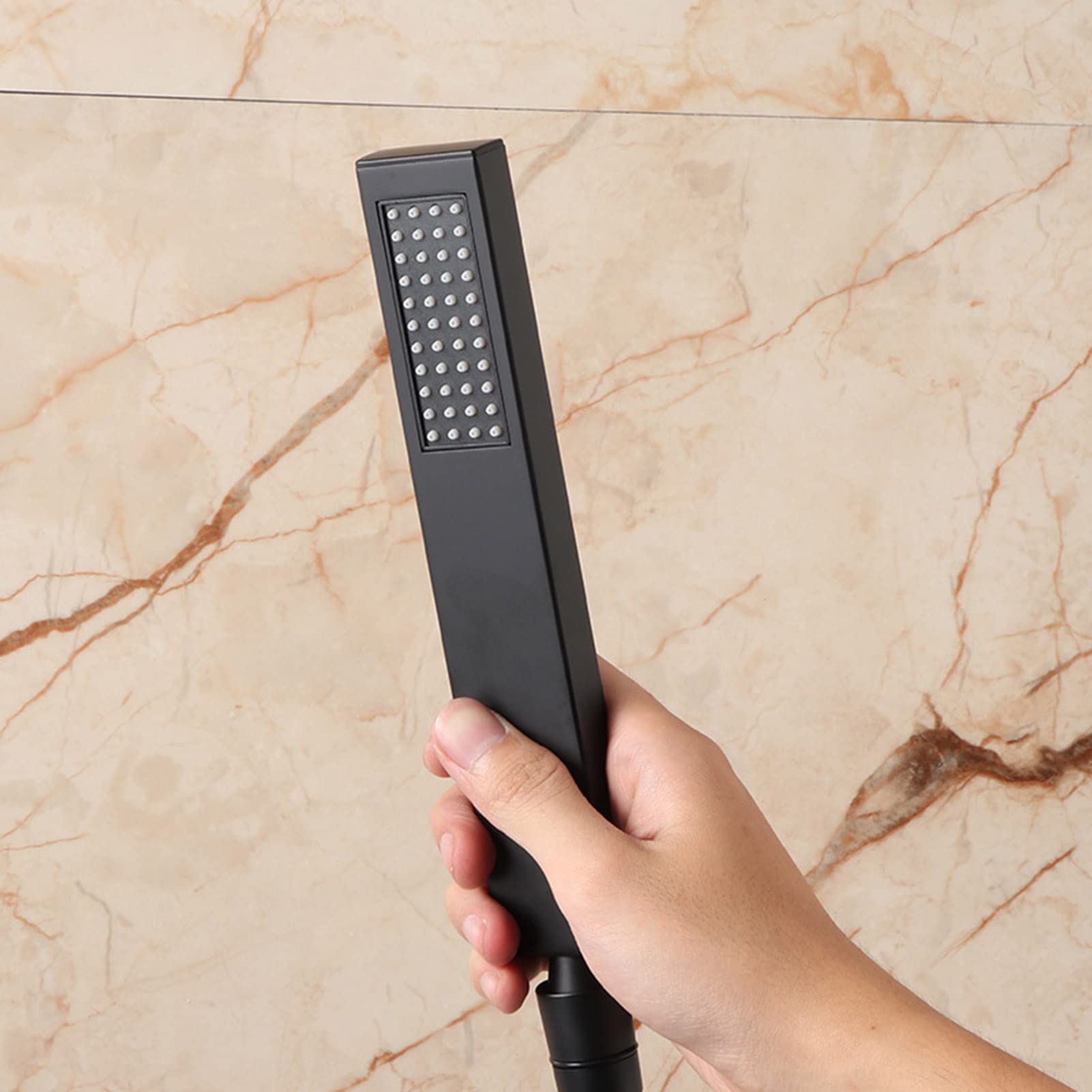 Grande soffione doccia a pioggia da 25,4 cm con doccetta combinata a parete, set ideale per il bagno di ricambio