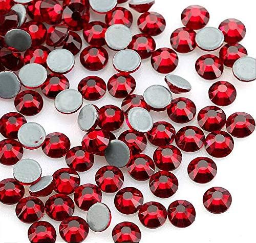 Jollin Hot Fix Crystal Flatback Rhinestones Round Diamond Glass Gems 4.8mm(20ss, 1440pcs, Crystal AB)