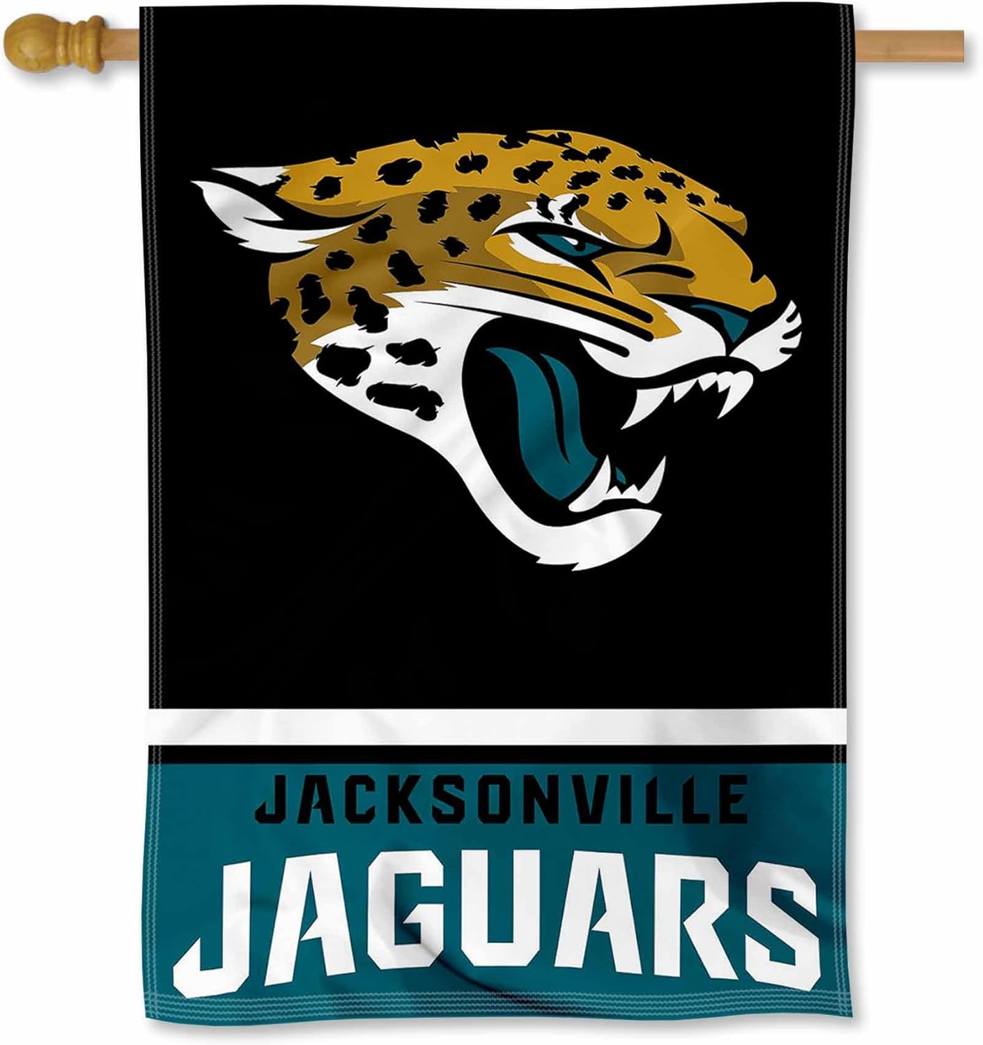 Jacksonville Jaguars Two Sided House Flag