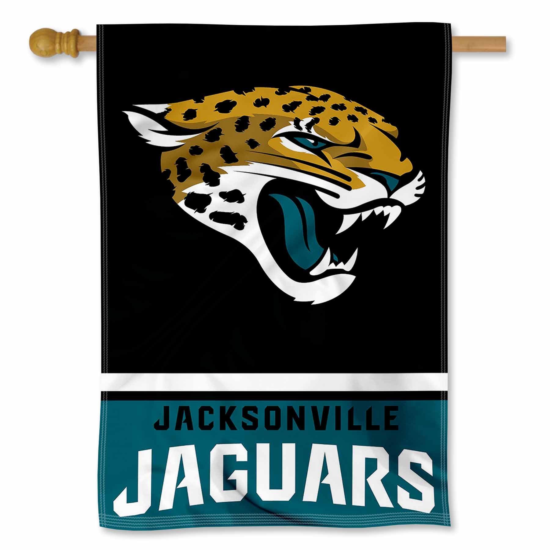 Drapeau Jacksonville Jaguars WinCraft recto verso drapeau maison nfl - 6