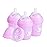 Herobility Double Anti-Colic Baby Bottles - 5 fl oz/140ml - 3-Pack - Purple