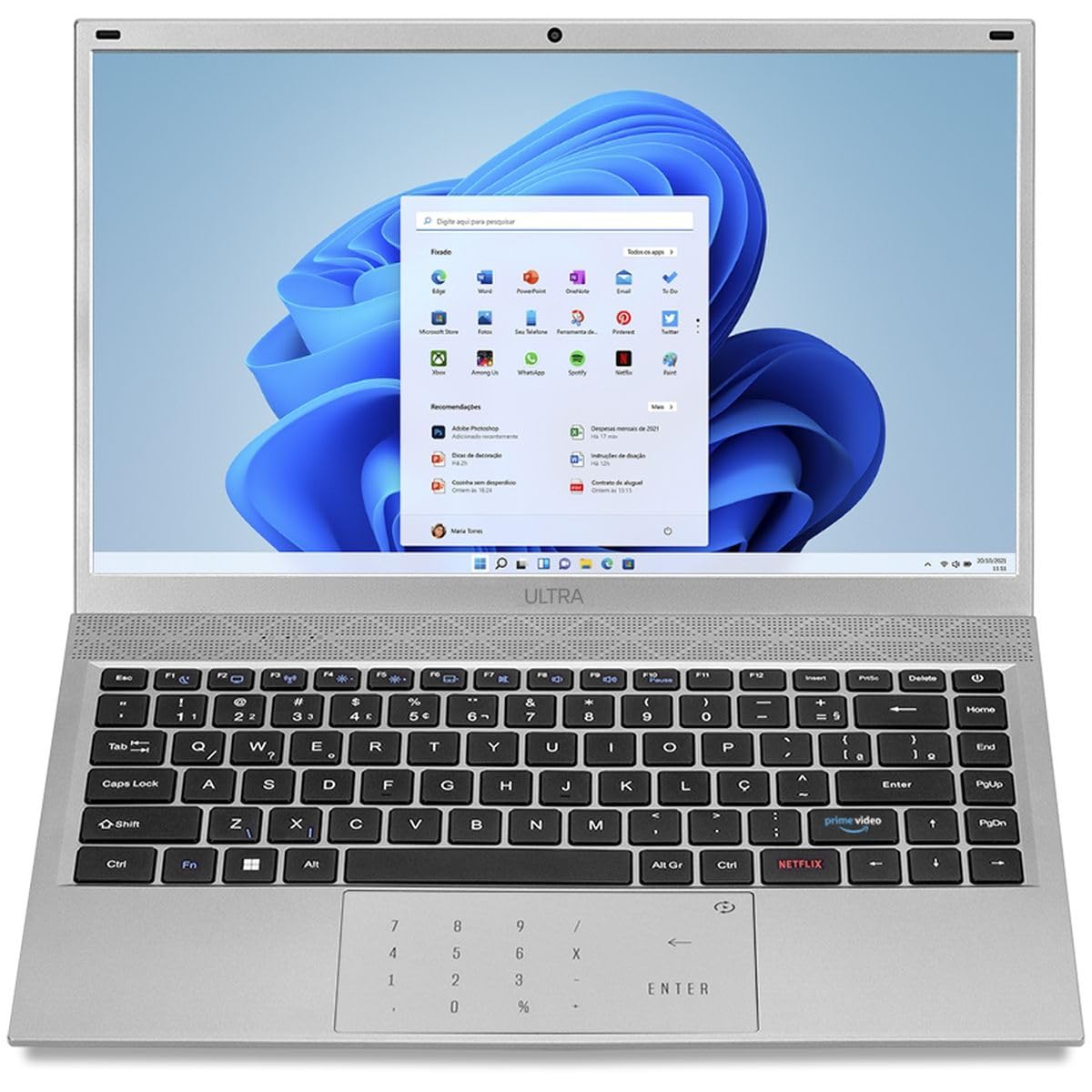 Notebook, Windows 11 Home, Processador Intel Core i3, 8GB 240GB