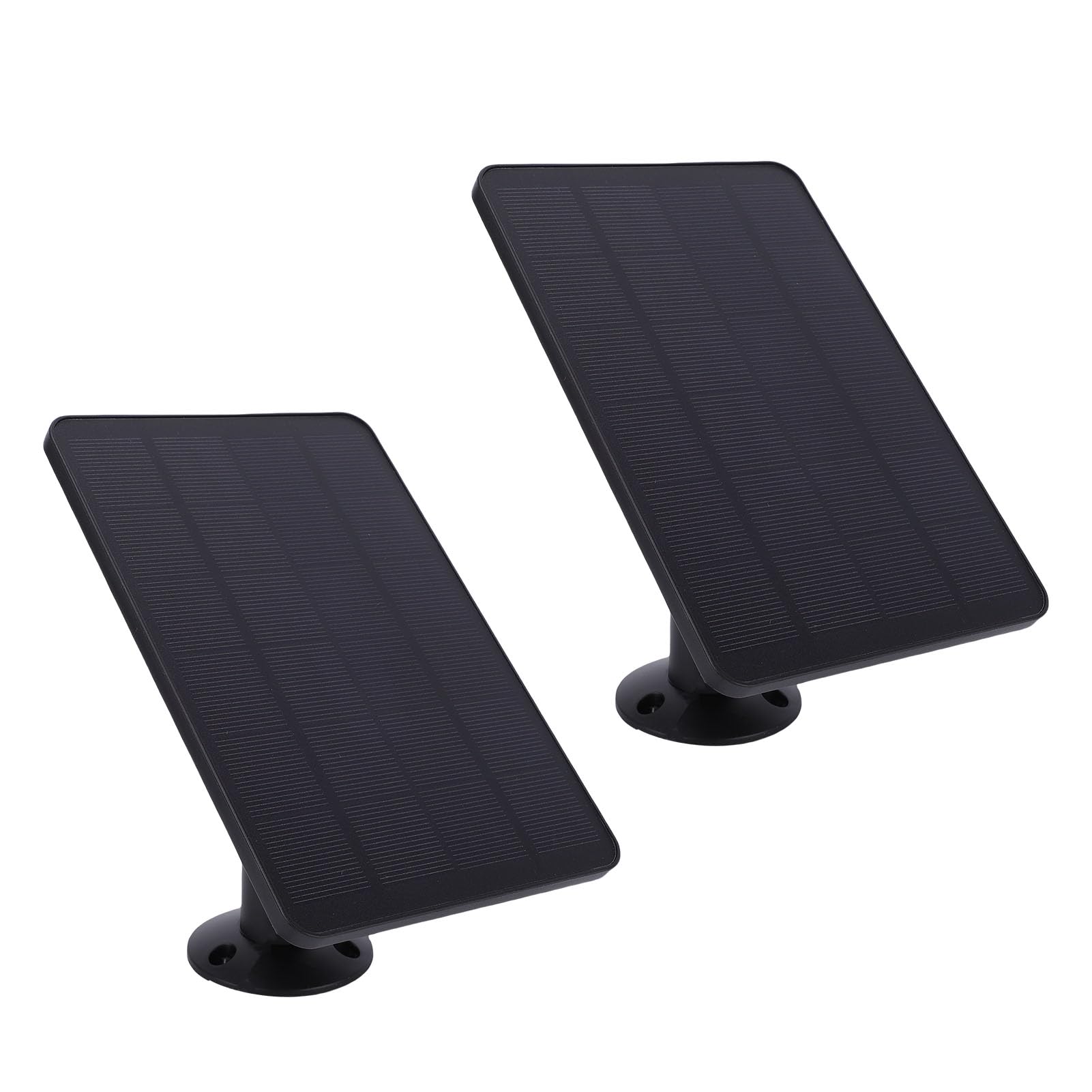 Caricatore a Pannello Solare 10W IP65 Montaggio a Parete 360 Gradi | ABS, Silicio Monocristallino, Alimentatore per Campanello da Esterno, IP65 Resistente Alla Pioggia, Cavo da 9,8 Piedi,