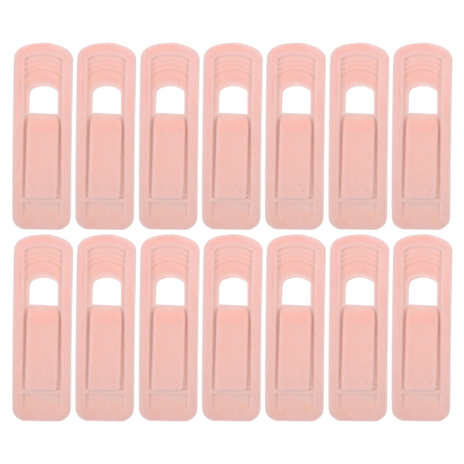 Healeved 50 Pezzi Mollette per Stendere Panni in Plastica Rosa Antiscivolo, Clip in Velluto per Asciugare Vestiti e Pantaloni, Set da 50 Pezzi per Uso Interno ed Esterno