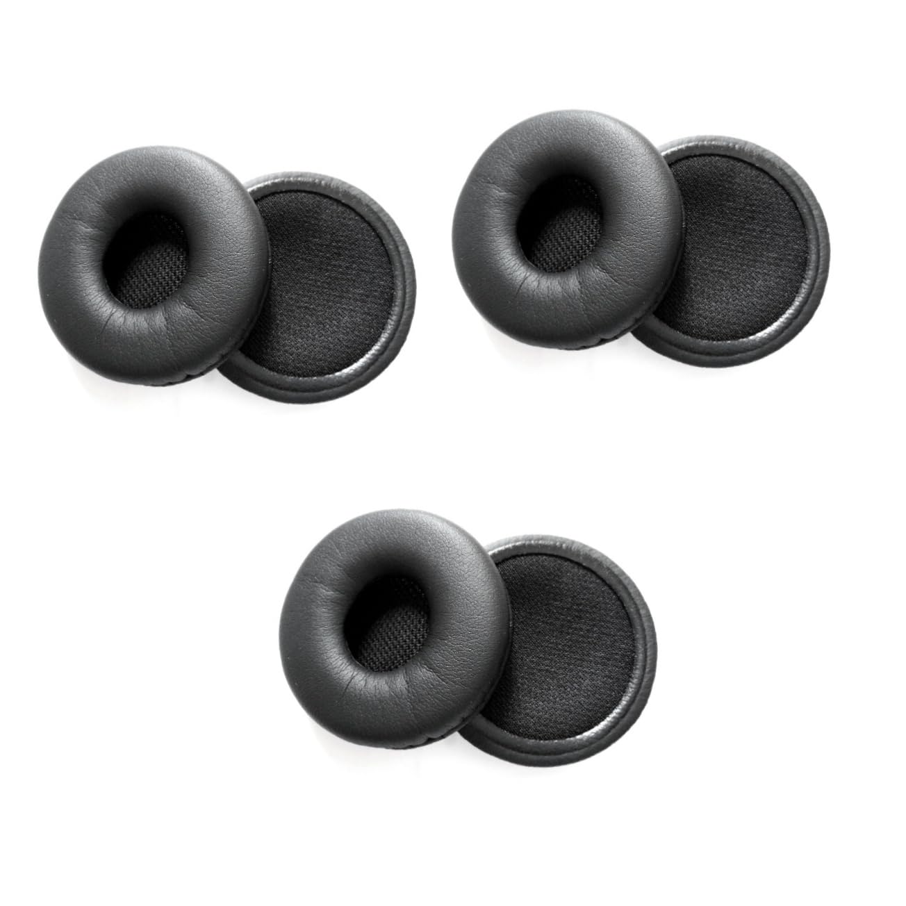 DOITOOL 3pezzi Auricolari Ricambio Pu Per Cuffie Pp e Miglioramento Prestazioni Audio