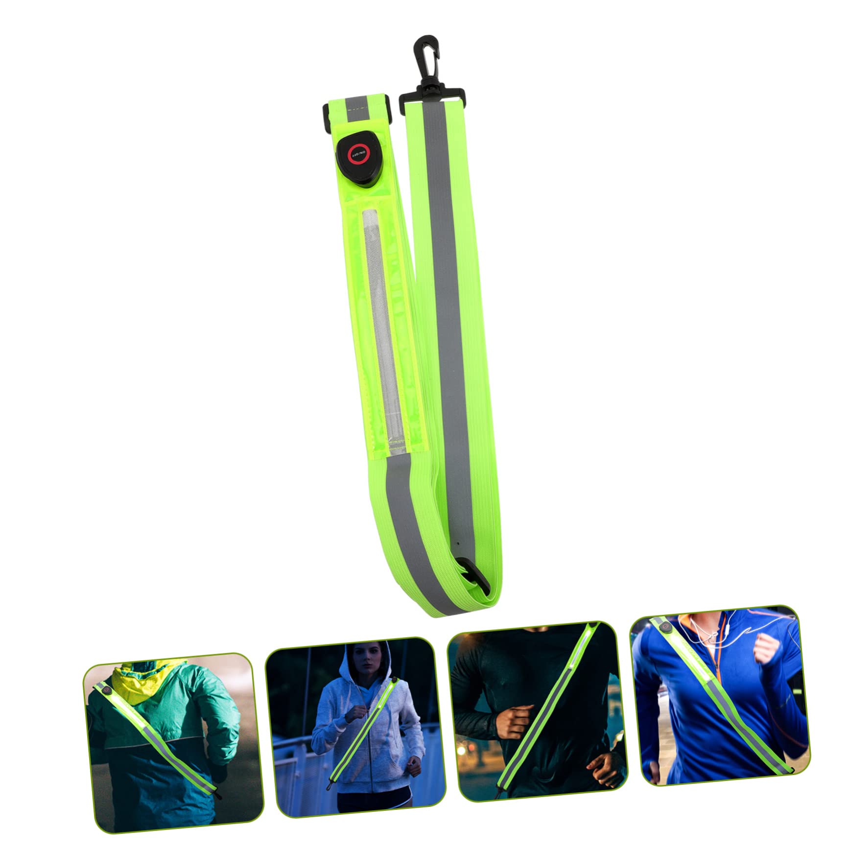 ifundom 3pcs Luminous Reflective LED Shoulder Strap for Night Safety High Visibility Outdoor Band for Running Cycling Walking Comfortable User Friendly Design for Adults