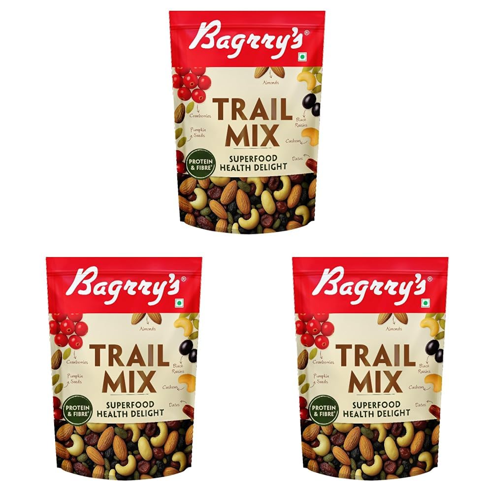 Bagrry’s Trail Mix 200 GM | 7 in 1 Superfoods | California Almond | Cashews | Cranberries | Dates | Pumpkin Seeds | Green & Black Raisins | High Protein | Fibre-Rich | Oil-Free | Non-Salted | Healthy Snack for Anytime Energy | Dry fruit mix | Mix nuts-image-47