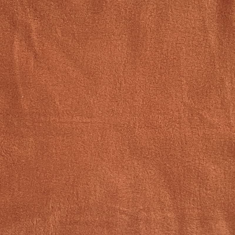 Solid Rust (Medium Weight) Anti-Pill Fleece Fabric by The Yard