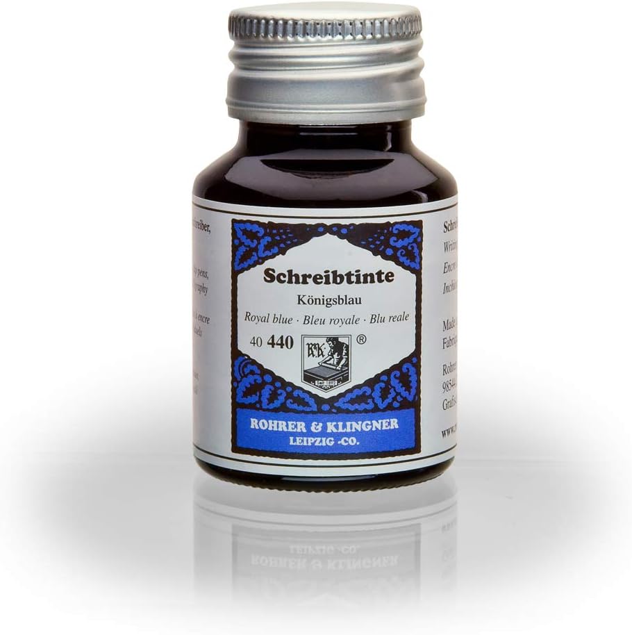 Rohrer & Klingnersince 1892, Royal Blue fountain pen ink, 50ml.