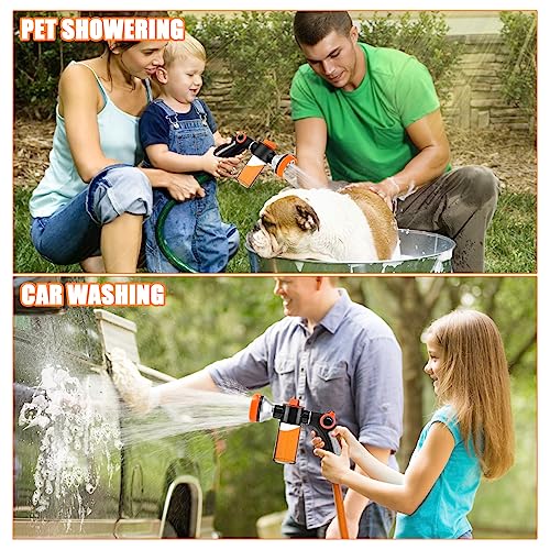 Upgrade-Dog-Washing-Hose-Attachment-8-Spray-Patterns-Dog-Wash-with-35oz-100cc-Soap-Dispenser-Dog-Washing-Gloves-Dog-Bath-Brush-Suitable-for-Watering-Plant-Patio-Cleaning-Showering-Pet Upgrade Dog Washing Hose Attachment 8 Spray Patterns Dog Wash with 35oz 100cc Soap Dispenser Dog Washing Gloves Dog Bath Brush Suitable for Watering Plant Patio Cleaning Showering Pet